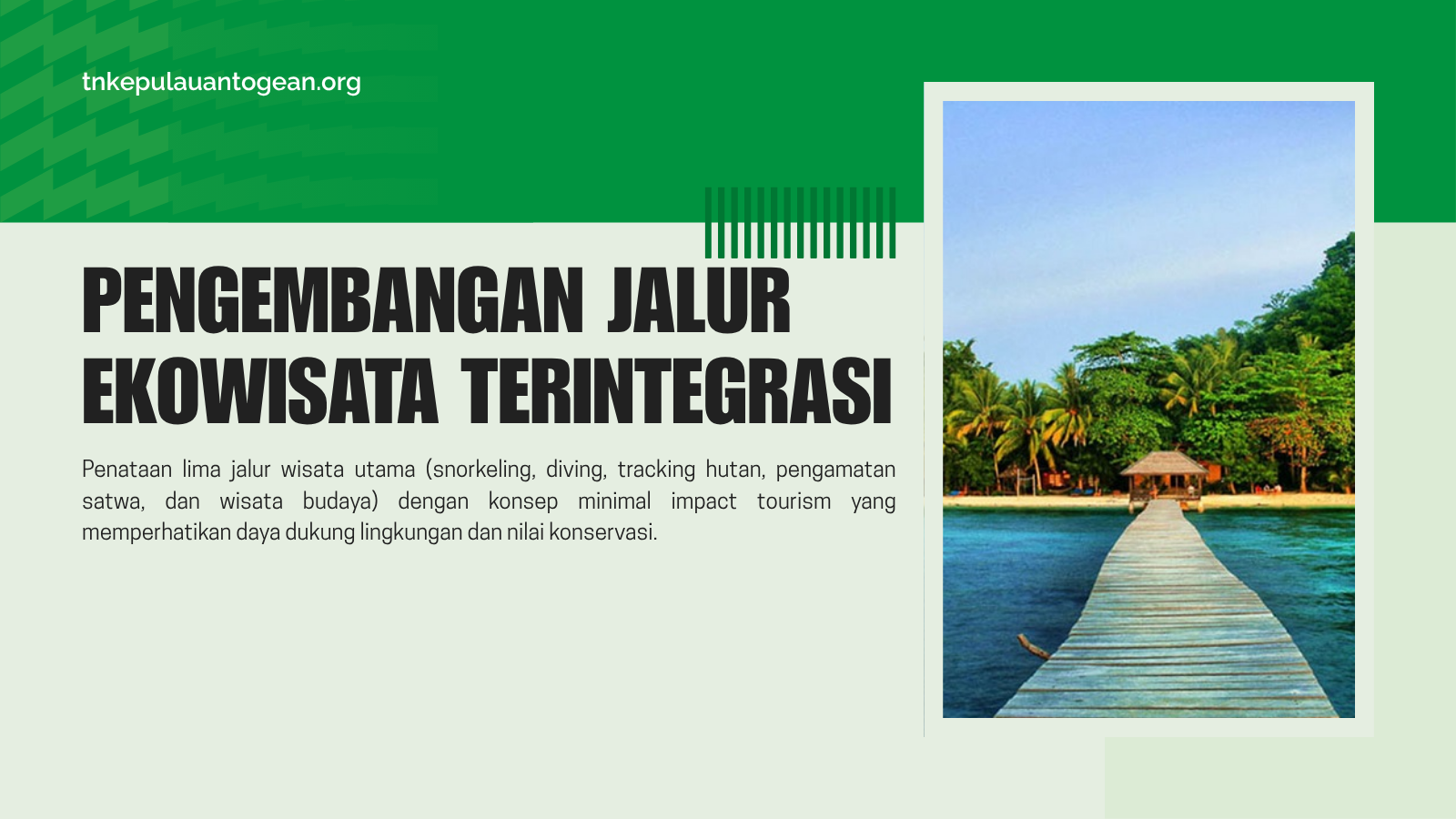 Pengembangan Jalur Ekowisata Terintegrasi